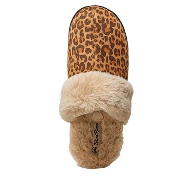 NWT Suede Faux Fur Mule Slippers - Size Medium - Picture 2 of 6